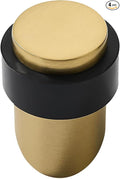 KHTUMEWARE 4 Pack 2-1/2 in Floor Door Stopper, Satin Brass Door Stop, Wall by khtumeware