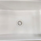 3-1/2 Inch Polymer White Sink Drain Assembly - Image 6