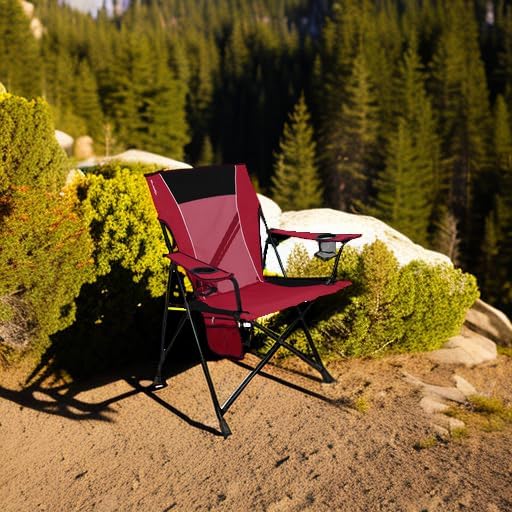 Kijaro Dual Lock Portable Camping Chairs - Versatile Folding Chair, Sports Chair, Outdoor Chair & Lawn Chair - Dual Lock Feature Red Rock Canyon - Image 2