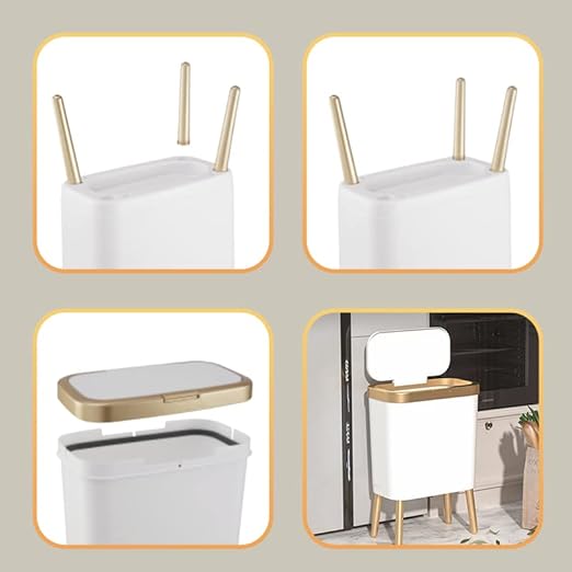 Procade 2Pack White Trash Can - Image 5