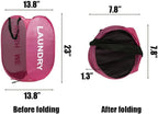 2pcs Pop Up Mesh Laundry Hamper Room Collapsible Storage Bin Lightweight Basket - Image 2