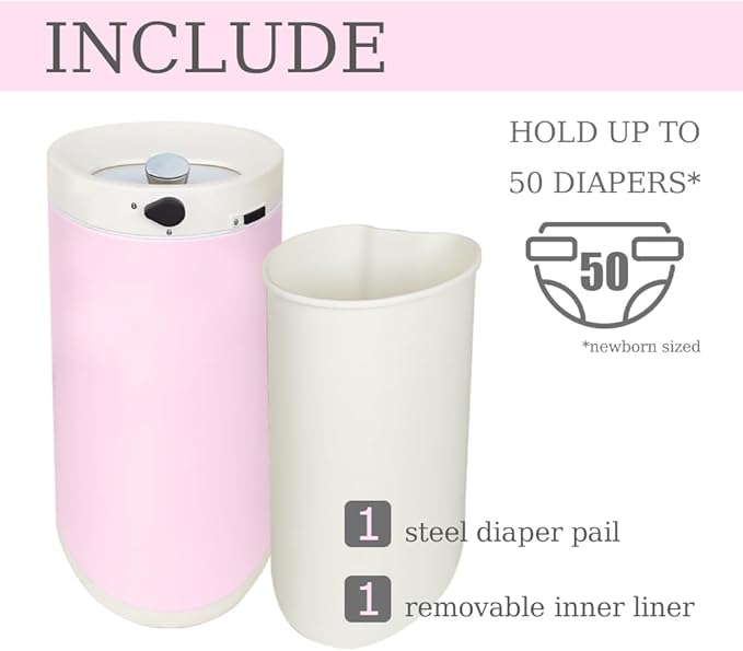 Diaper Pail, Baby Diaper Trash Can - Image 7