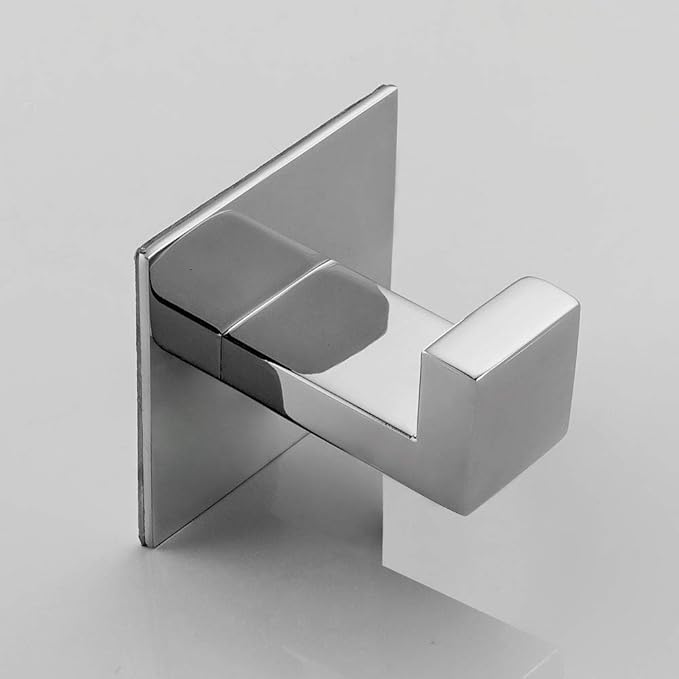 Flybath Square Coat Hook SUS 304 Stainless Steel Towel Robe Door Hooks Wall - Image 3