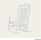 POLYWOOD Presidential Rocking Chair in White - Image 4