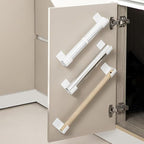 4 Pcs No Punching Trash Bag Dispenser Plastic Bag Holder, Wall Mounted Plastic - Image 3