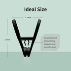 30 Pack Hanger Clips, 2.6 Inch Plastic Clothes Pins, Heavy Duty Hanger Clips - Image 3