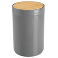 mDesign Plastic Round Trash Can Small Wastebasket by mDesign