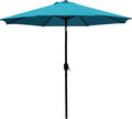 Sunnyglade 9' Patio Umbrella Outdoor Table Umbrella with 8 Sturdy Ribs (Teal Blue) by Sunnyglade