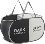 Collapsible Laundry Basket Durable Pop Up Hamper by TECHMILLY