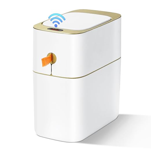 MOPALL Touchless Bathroom Trash Can by MOPALL