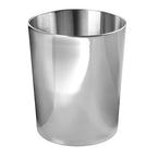 mDesign Round Metal Small 1.7 Gallon Recycle Trash Can Wastebasket, Garbage by mDesign