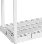 Gracious Living 3 Shelf Knect-A-Shelf Solid Light Duty Storage Unit 12 x 24 x 33" Organizer for Home, Garage, Basement & Laundry, White - Image 8