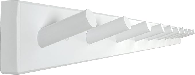 WEBI Coat Rack Wall Mounted, 10 Hooks, Peg Rail Hat Hooks by WEBI