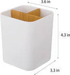 Toothbrush Holder for Bathrooms, 3 Slots Toothbrush and Toothpaste Holder - Image 6