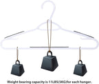 30 Pack Bendable Plastic Hangers Light-Weight Non-Slip Clothes/Suit Hangers - Image 5