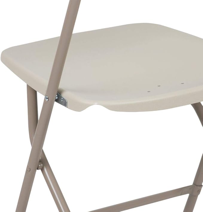 Flash Furniture Hercules™ Series Plastic Folding Chair - Beige - 2 Pack 650LB Weight Capacity Comfortable Event Chair-Lightweight Folding Chair - Image 11