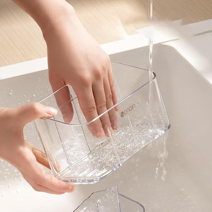 Toothbrush Holder for Bathroom Wall Mounted, 5 Slots Acrylic Toothbrush and - Image 4