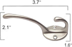 IBosins 10 Pack Dual Coat Hooks Wall Mounted - Image 3