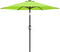 AreShark 7.5FT Patio Umbrella Table Market Umbrella with 6 Sturdy Ribs, Button Tilt/Crank Heavy-Duty Round Outdoor Umbrellas for Garden, Deck, Backyard,and Pool, Apple Green by Unknown