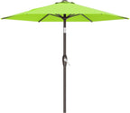 AreShark 7.5FT Patio Umbrella Table Market Umbrella with 6 Sturdy Ribs, Button Tilt/Crank Heavy-Duty Round Outdoor Umbrellas for Garden, Deck, Backyard,and Pool, Apple Green by Unknown