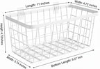 LeleCAT White Hanging Kitchen Baskets - Image 2
