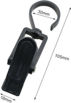 TAODAN 10PCS Multipurpose Plastic Clip Length 4.13 Inch Black Clothes Peg - Image 5