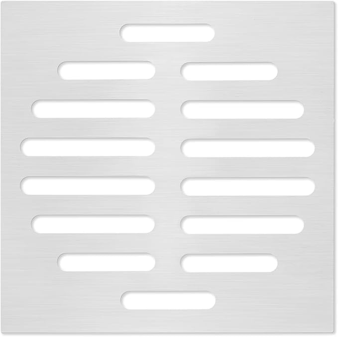 1Pc 6 Inch Square Drain Cover Stainless Steel Hair Drain Catcher Flat Floor - Image 7