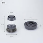 Dish Brush with Soap Dispenser, Kitchen Scrub Brush - Image 7