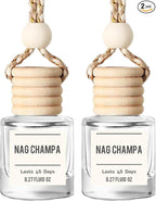 Nag Champa Car Air Freshener – Hanging Essential Oil Diffuser by Unknown