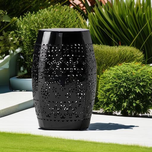 Christopher Knight Home Ruby Outdoor 12" Iron Side Table, Black - Image 6