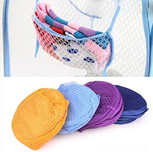 6pcs Foldable Pop Up Mesh Washing Laundry Basket Bag Bin Hamper Toy Tidy Storage - Image 4