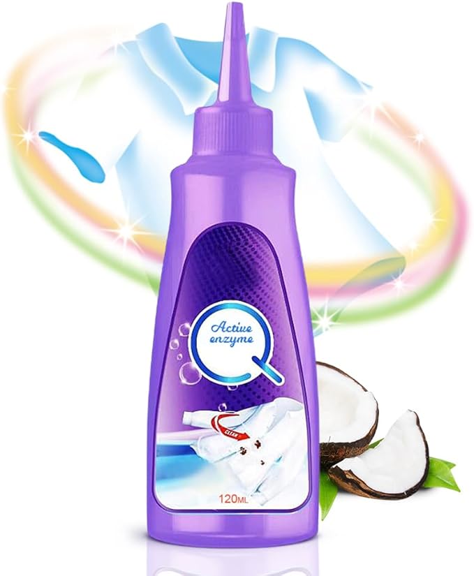 Active Enzyme Laundry Stain Remover, 2025 New White Shirt Garment Stubborn by JUDUNA