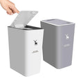 XPIY Trash Can with Lid, 2 Pack 4 Gallons/15 Liters Garbage Can with Press Top by XIPY