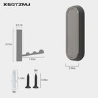 2PCS Folding Coat Hooks, Heavy Duty Wall Hooks Made of Zinc Alloy, Foldable - Image 5