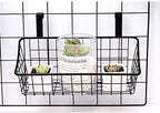 LeleCAT Basket with hook Grid Storage Basket, Hang it behind a door or on a - Image 4