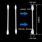 Precision Makeup Cotton Swabs, Double-Ended XL Cotton Buds - Image 2