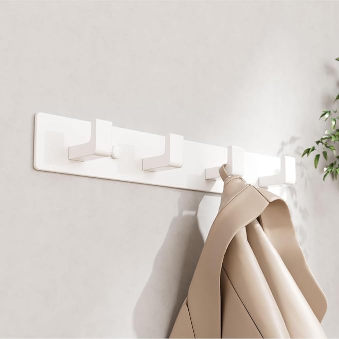 White Coat Rack Wall Mount - Image 4