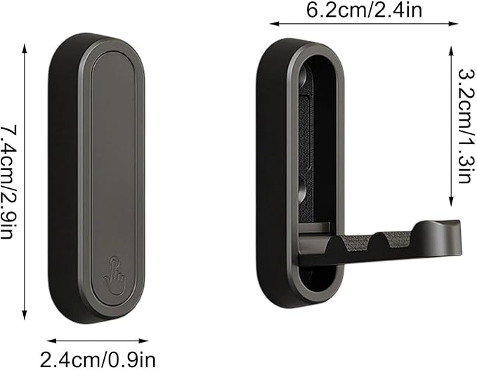 Foldable Coat Hooks, Folding Coat Hooks, Invisible Folding Single Retractable - Image 3
