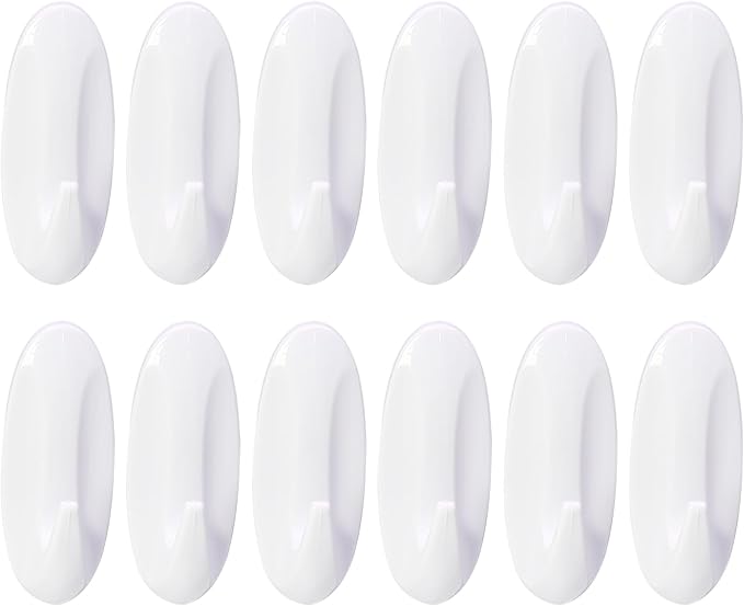 12 Pack Medium Utility Hooks, Holds up to 2.5 lb, Damage Free Hanging Hooks - Image 7