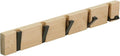 JSVER Wooden Coat Hooks Coat Rack Wall Mount, Space-Saving Coat Rack by JSVER