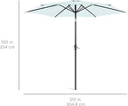 Best Choice Products 10ft Outdoor Table Compatible Steel Polyester Market Patio Umbrella w/Crank and Easy Push Button Tilt - Image 7