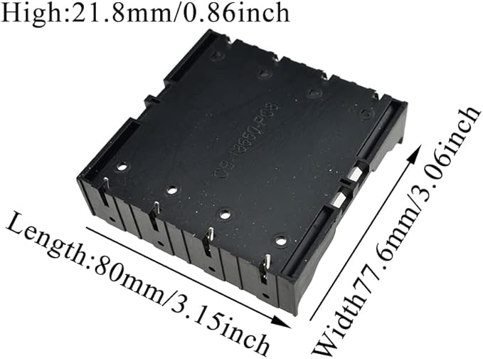 HAHIYO 3.7V 18650 4 Slots Battery Holder - Image 2
