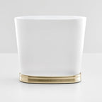 iDesign Slim Bathroom Trash Can, Small Plastic Garbage Can - Image 7