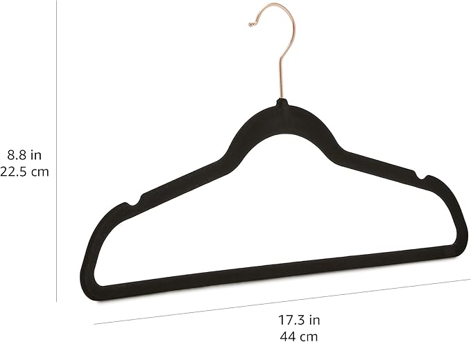 Amazon Basics Slim Velvet Non-Slip Space Saving Suit Clothes Hangers - Image 4