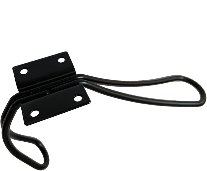 Wire Coat Hooks Black, 5 Pack Rustic Wall Hooks Heavy Duty Double Prong Wall - Image 6