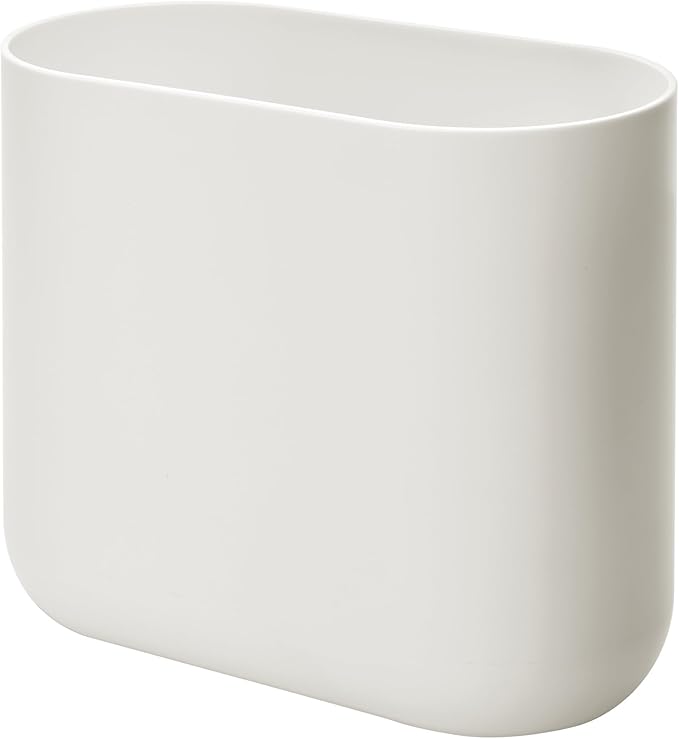 iDesign Small Slim Plastic Bathroom Trash Can, Garbage Can - Image 6