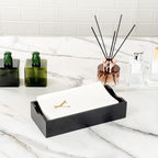 Luxenap 15.8 X 7.9 Inch Linen-Feel Guest Towels, 50 Lettered Hand Towels - Image 9