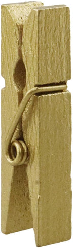 HEEHEE 50 PCS 1.38 Inch Gold Mini Clothespins Small Clothes Pin Natural Texture - Image 4