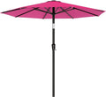 AreShark 9 FT Patio Umbrella for Outdoor, Outdoor Table Umbrella with Push Button Tilt and Crank, Outdoor Patio Umbrellas with 8 Sturdy Ribs for Market, Garden, Pool (Rose Pink) by Unknown