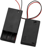 6 Pieces 3 Slots x 1.5V AAA Battery Case Holder Battery Spring Clip Storage Box by Onwon